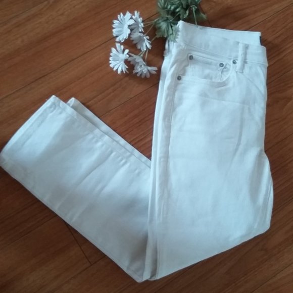GAP Denim - Gap White Demin Jeans Size 12 Skinny Leg